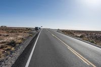 Straight Down the Road: Low Desert Mountain View