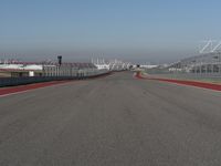 Straight Down the Road: POV View of a Clear Sky