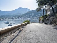 Straight Down the Road in Spain: Coastal Landscape