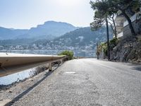 Straight Down the Road in Spain: Coastal Landscape