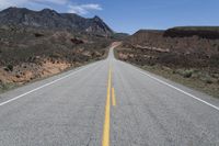 Straight Down the Road in Utah: Spectacular Views Ahead