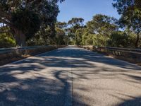 Straight Road with Armco Barrier in Portugal