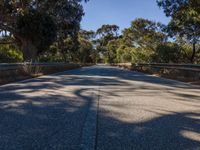 Straight Road with Armco Barrier in Portugal