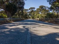 Straight Road with Armco Barrier in Portugal