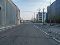 Straight Road at Dawn in Salt Lake City, Utah