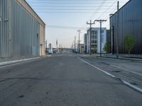 Straight Road at Dawn in Salt Lake City, Utah