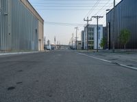 Straight Road at Dawn in Salt Lake City, Utah