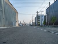 Straight Road at Dawn in Salt Lake City, Utah