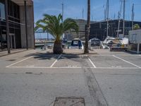 Straight Road in Barcelona: Coastal Scenic View