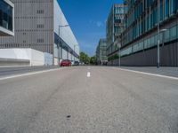 Straight Road in Barcelona, Spain