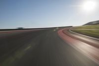 Straight Road Through Beautiful Landscape