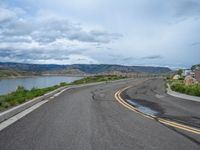 Straight Road through the Colorado Landscape, USA