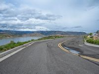 Straight Road through the Colorado Landscape, USA