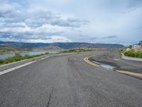 Straight Road through the Colorado Landscape, USA