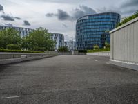 Straight Road in Hamburg, Germany: Modern Architecture View