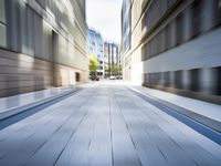 Straight Road in Hamburg's Modern Residential Area