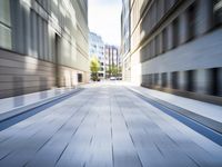 Straight Road in Hamburg's Modern Residential Area