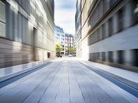Straight Road in Hamburg's Modern Residential Area