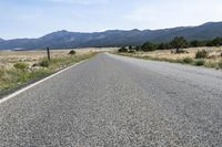 A Straight Road in the Highlands of Colorado, USA