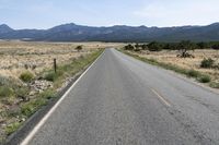 A Straight Road in the Highlands of Colorado, USA