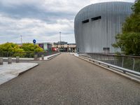 Straight Road in Holland City with Modern Architecture