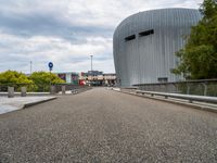 Straight Road in Holland City with Modern Architecture