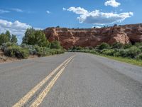 Straight Road in Kodachrome Basin, Utah, USA