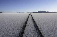 Straight Road in California Landscape