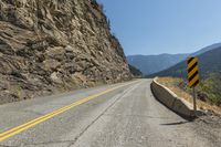 Straight Road in Lillooet, British Columbia