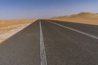 Straight Road in Liwa Desert, UAE