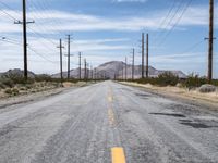 Straight Road to Los Angeles, California USA