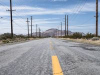 Straight Road to Los Angeles, California USA