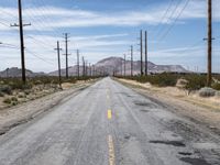 Straight Road to Los Angeles, California USA
