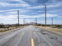 Straight Road to Los Angeles, California USA