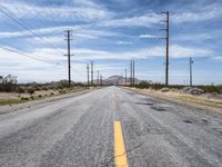 Straight Road to Los Angeles, California USA