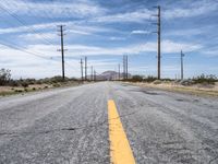 Straight Road to Los Angeles, California USA