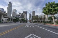 Straight Down the Road in Los Angeles, California, USA