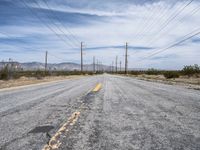 Straight Road in Mojave Desert California