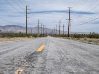 Straight Road in Mojave Desert California