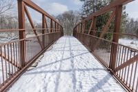 Straight Road in Ontario, Canada: A Winter Wonderland