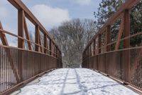 Straight Road in Ontario, Canada: A Winter Wonderland