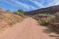 Straight Road in Red Rock, Utah