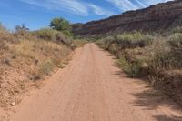 Straight Road Through Red Rock Utah