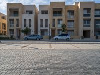 Straight Road in a Residential Area in Egypt