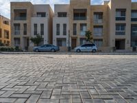 Straight Road in a Residential Area in Egypt