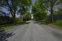 Straight Road in Residential Area, Toronto, Canada 001