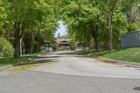 Straight Road in Residential Area, Toronto, Canada 006