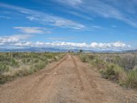 Straight Road in Rural Colorado, USA