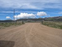 Straight Road in the Rural Landscape of Colorado, USA