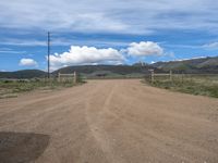 Straight Road in the Rural Landscape of Colorado, USA